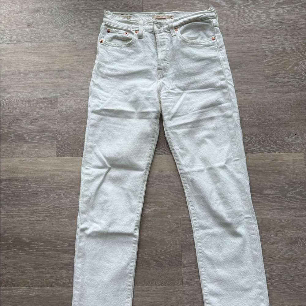 Levi's Women's High Rise White Jeans